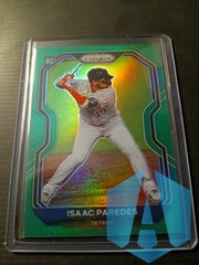 2021 Panini Prizm Green Isaac Paredes #43 Rookie RC